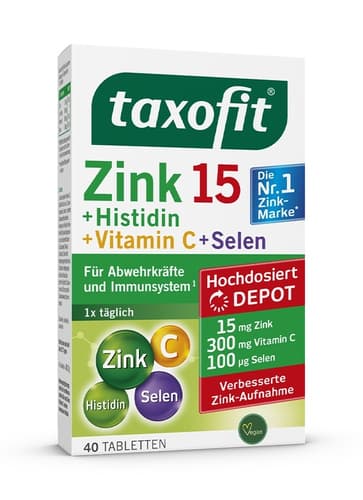 taxofit Zink+Histidin+VitaminC+Seele Depot Tabletten