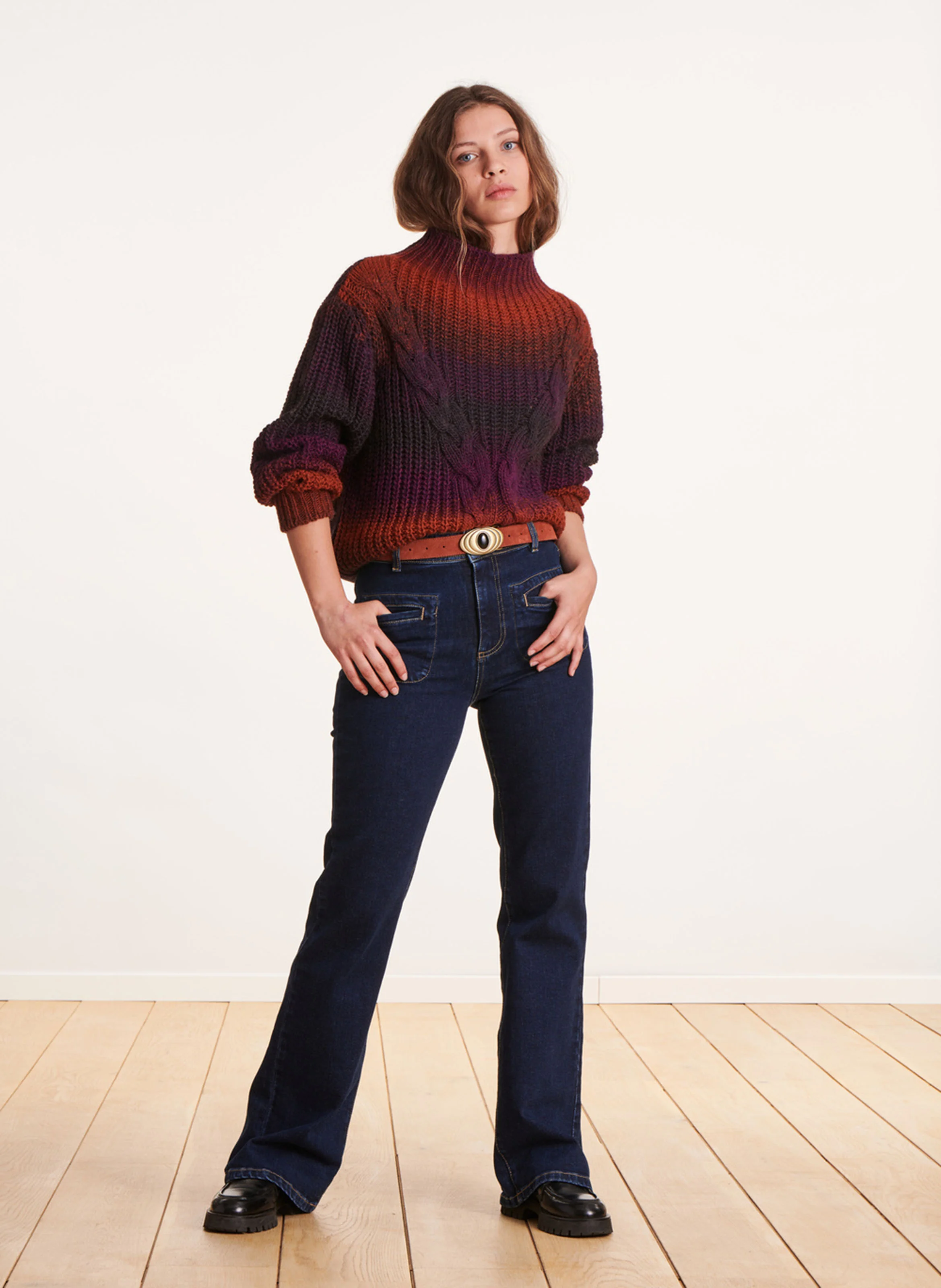 Ceinture en cuir | Marron