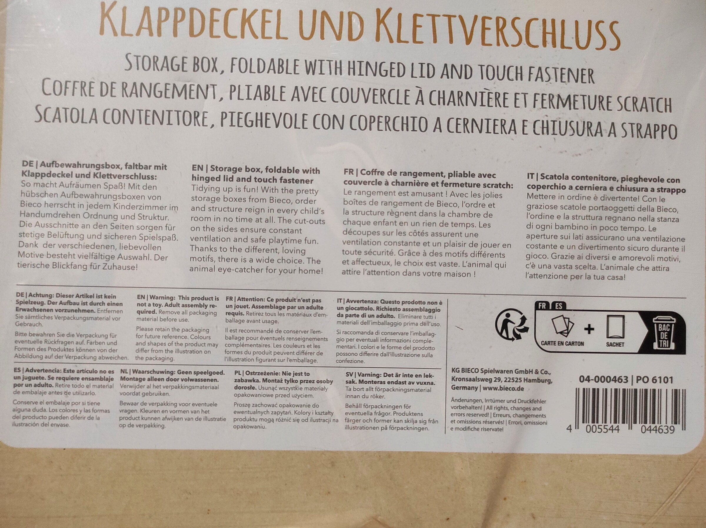 Bieco Aufbewahrungsbox mit Deckel Reh Ella Braun