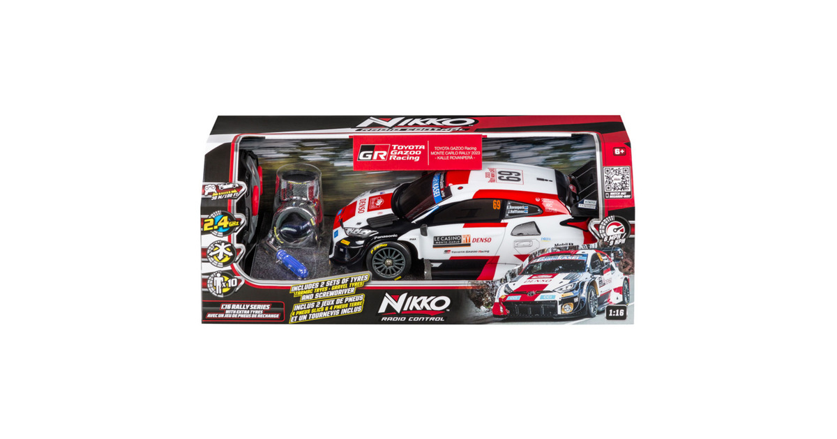 Nikko1:16th Rally Series with extra tyres RC - TOYOTA GAZOO Racing MONTE CARLO RALLY 2023 - KALLE ROVANPERA