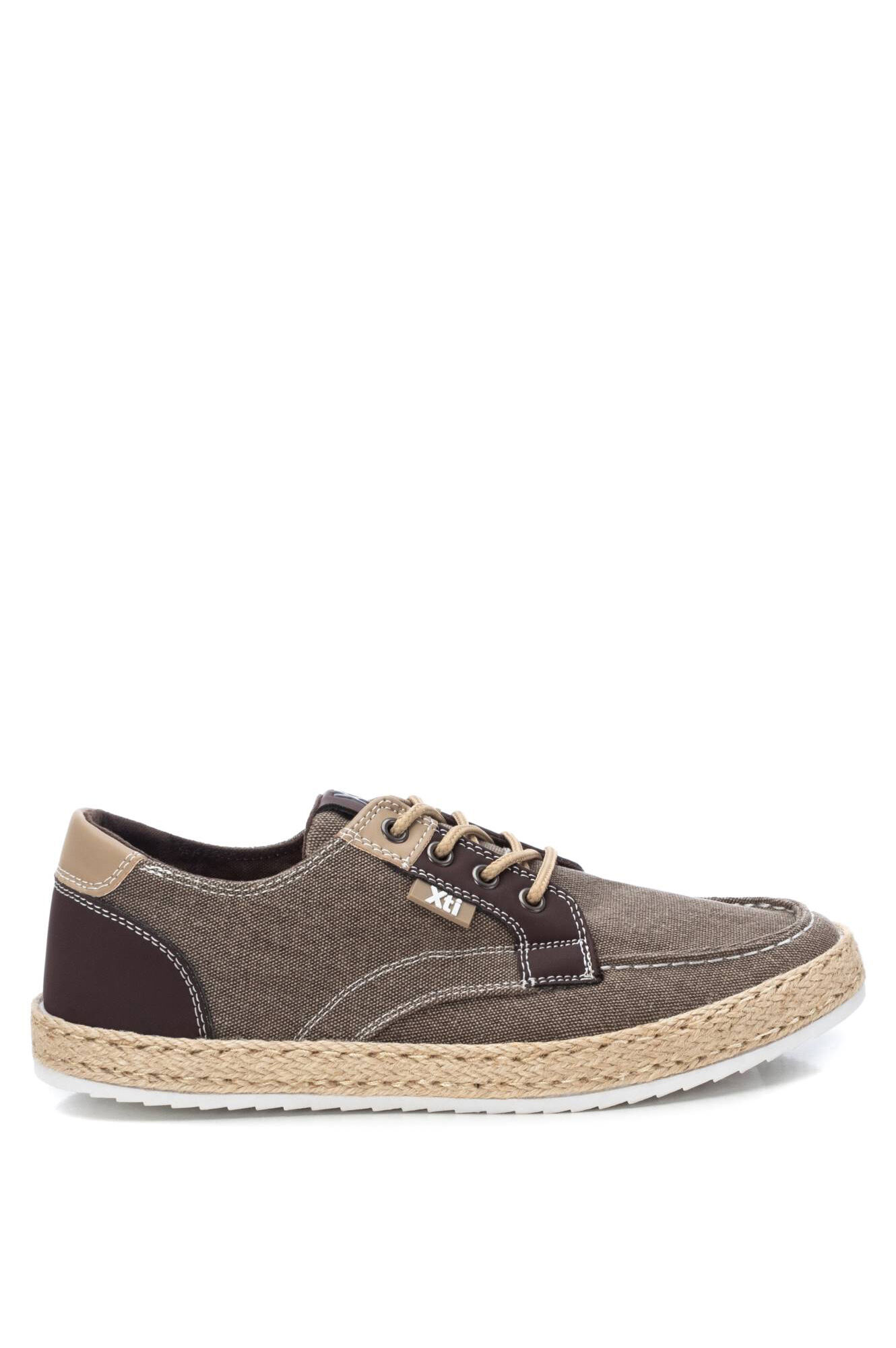 Zapatos cordones suela yute Xti - torrado