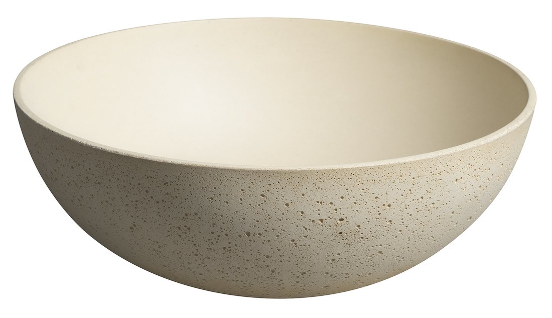Sapho Formigo betonnen waskom 39cm geel