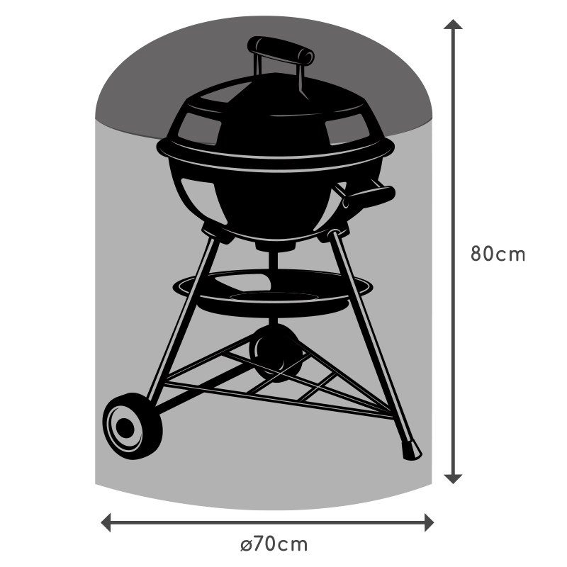 Housse de protection pour barbecue rond