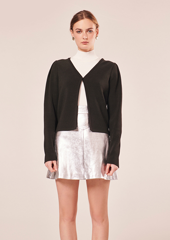 Gilet Glennnoir en coton irisé