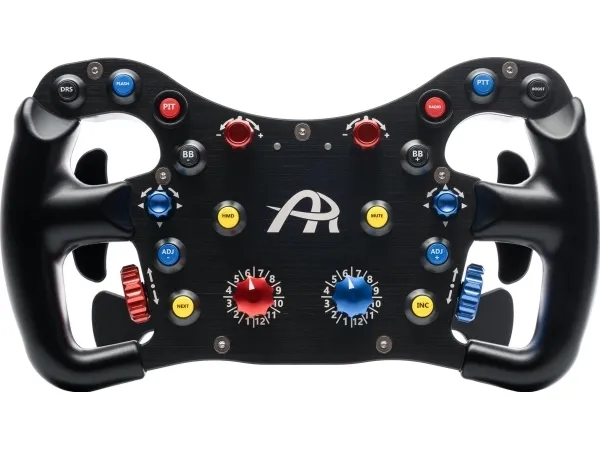 Ascher Racing F64-USB V3 - Rat til racersimulatorer - butterfly-stil rat - batterilevetid på 800 timer - ergonomisk form (76080025)