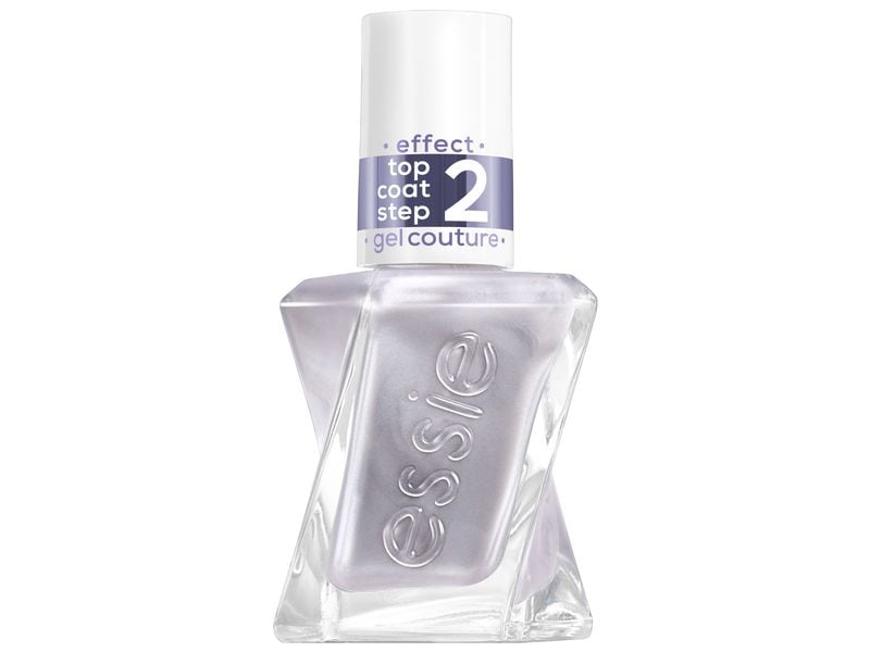 essie Nagellack Gel Couture 564 glazed chrom Gel-Überlack sorgt für langen Halt, ohne abzusplittern, bis zu 15 Tage lang
