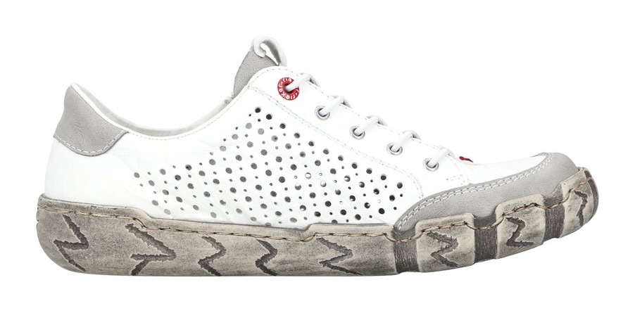 Rieker Slip-On Sneaker  mit Sohle im Used-Look, Freizeitschuh, Halbschuh, Schlupfschuh