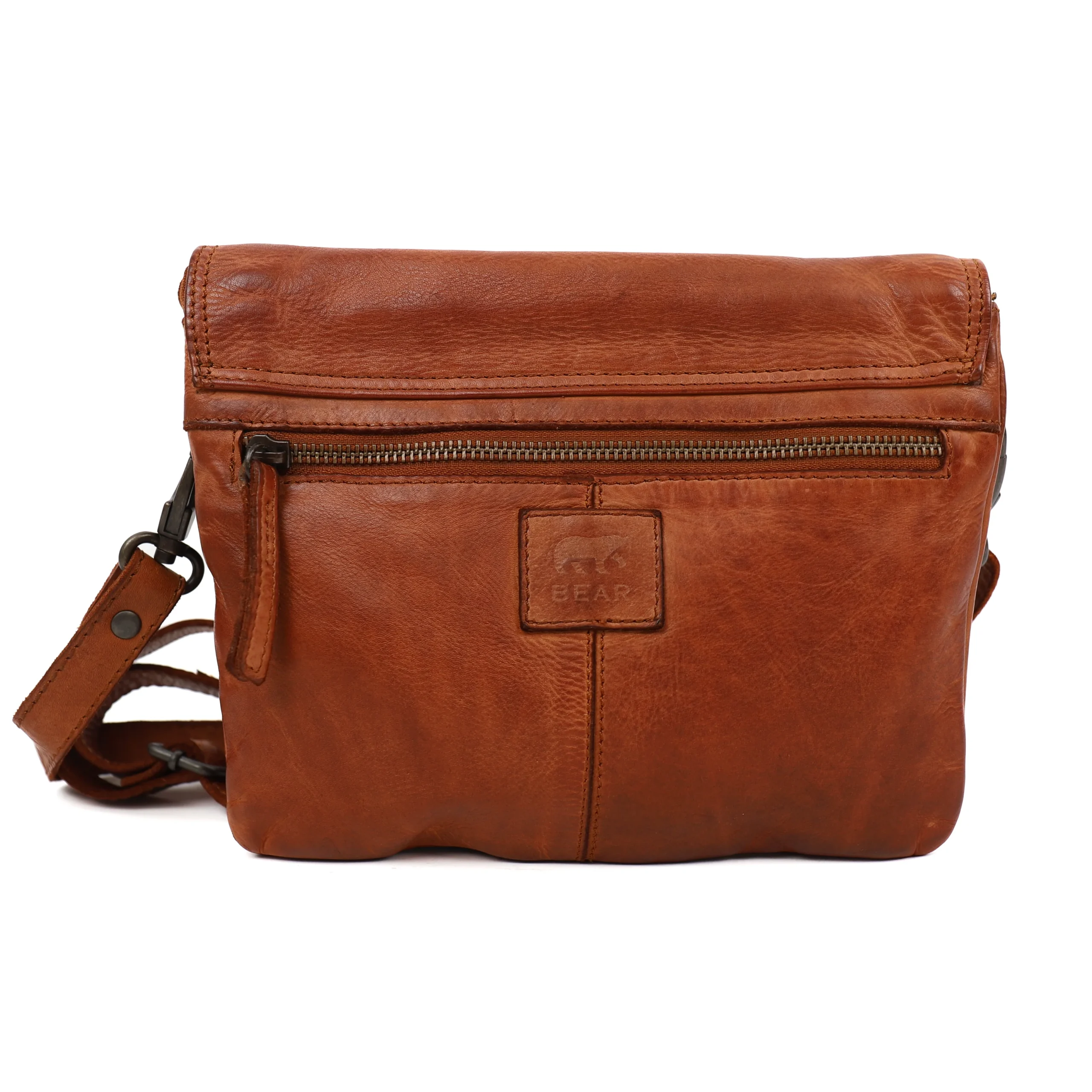 Bear Design Cow Lavato Enveloptasje Femke Cognac CL43579
