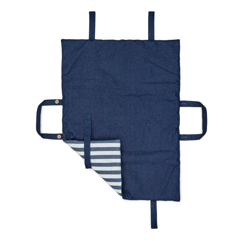 Kave Home Tabby draagbare hondenplaid 60x80 Blauw