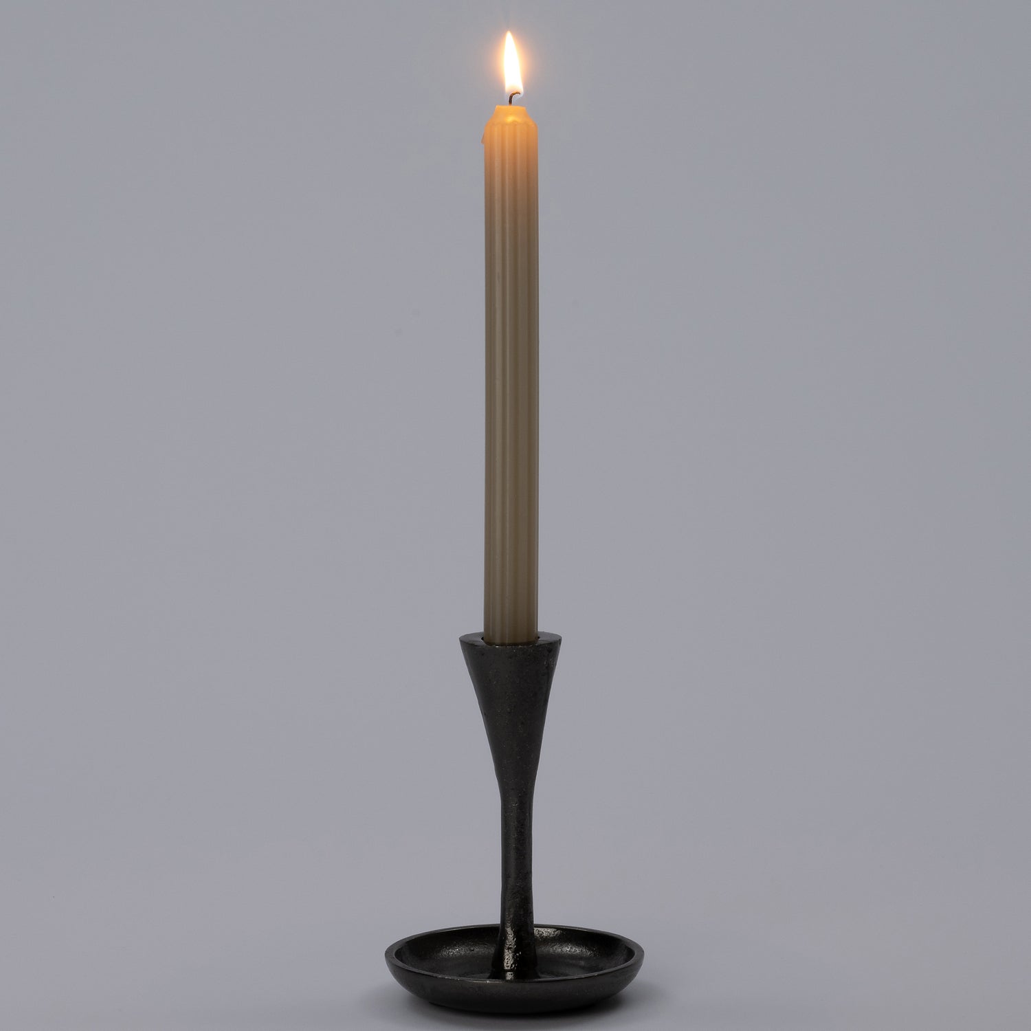 Intratuin kandelaar Kee zwart D 10,5 H 19,5 cm