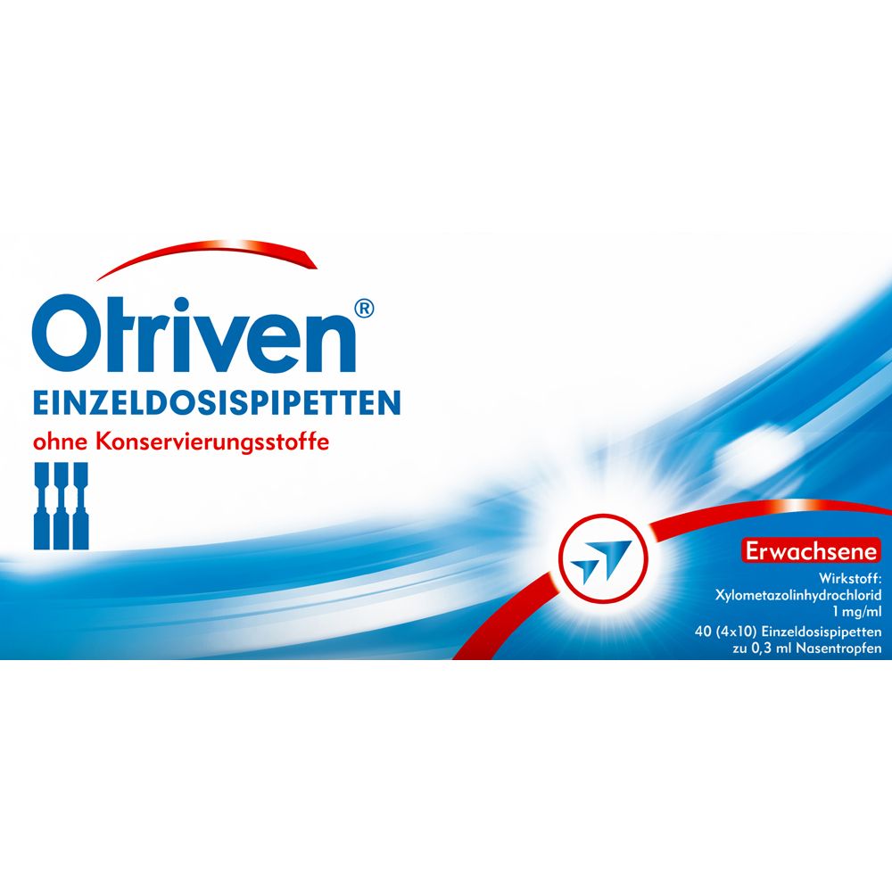 Otriven gegen Schnupfen 0,1 % Einzeldosispipetten ohne Konservierung