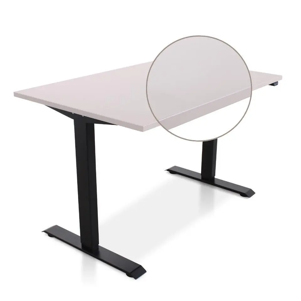 MRC EASY Zit-Sta Bureau – Elektrisch Verstelbaar – 140x80 cm – Blad Sand Grey