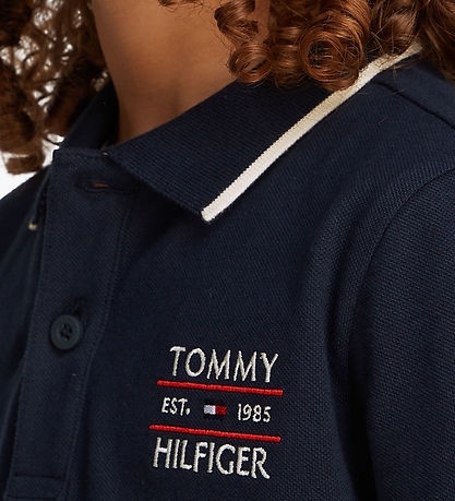 Tommy Hilfiger Polo - Flagge Hilfiger - Dark Nacht Navy