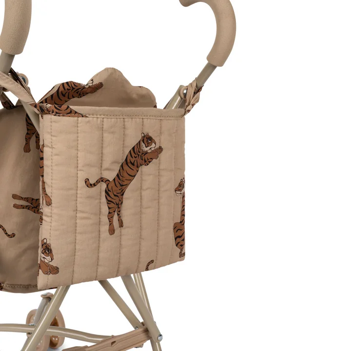 Konges Sløjd - Puppen Kinderwagen, fleur decor