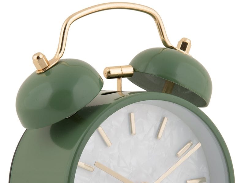 KARLSSON Klassischer Wecker Pearl Glow Jungle green Wecker mit Doppelglocke