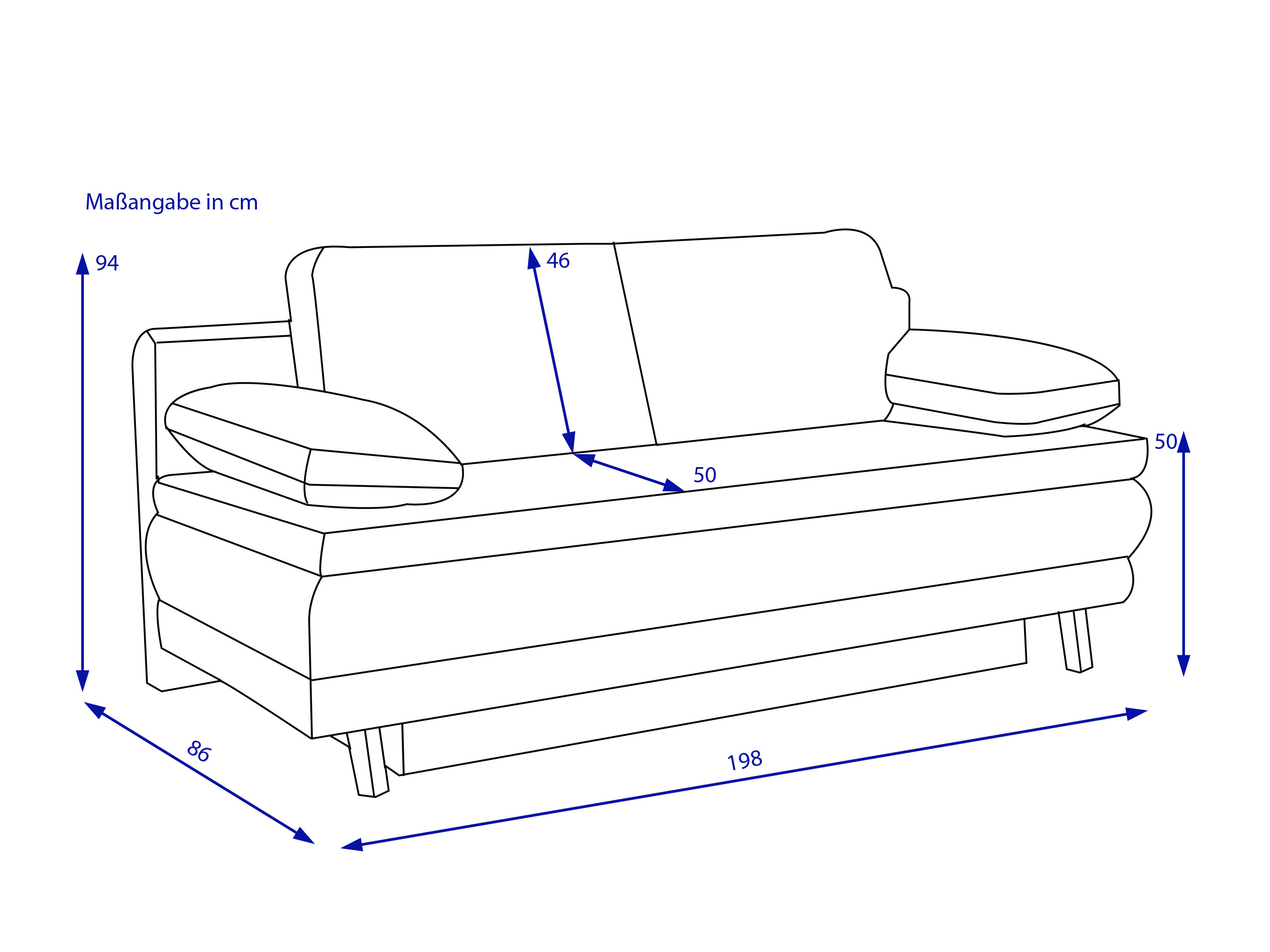 Schlafsofa HARPER RANKOSHI