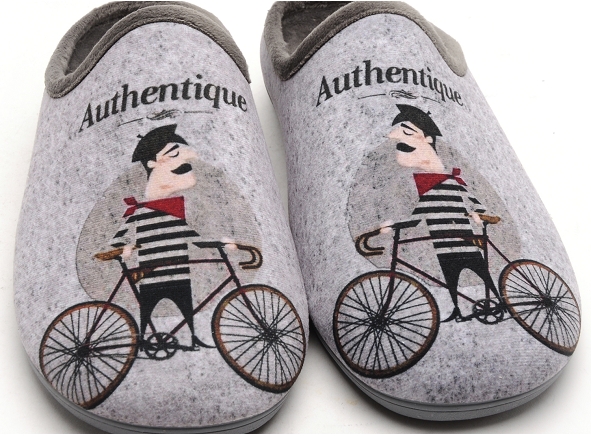 La maison de l espadrille chaussons homme 6746 5 gris