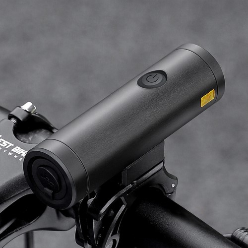 5000mAh Wiederaufladbares Aluminium USB Fahrrad Licht Velo LED Warnlicht IPX6 (1000 Lumen) - Schwarz