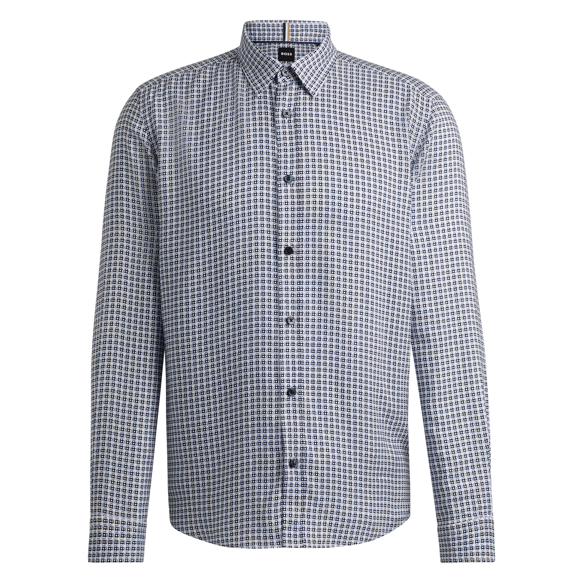Chemise décontractée imprimée| Bleu
