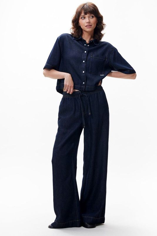 Denim Jogger - Donkerblauw - 100% Tencel