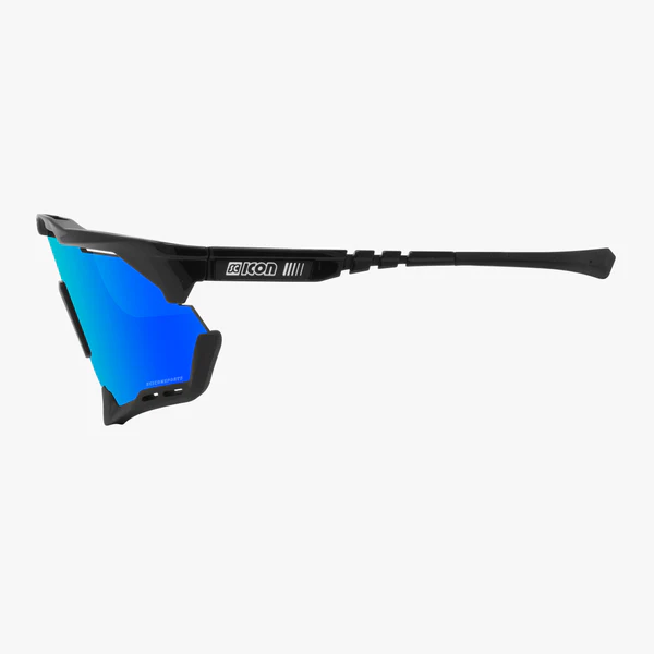 Scicon Aeroshade XL cykelbriller Black Gloss Multimirror Blue