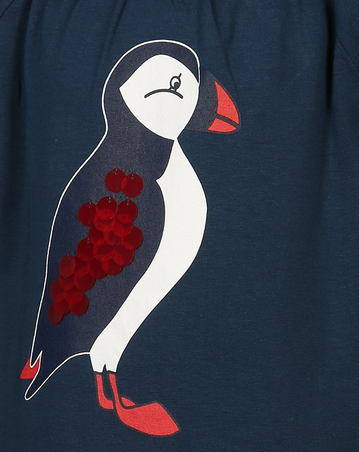 Kurzarm-Kleid PUFFIN in dunkelblau
