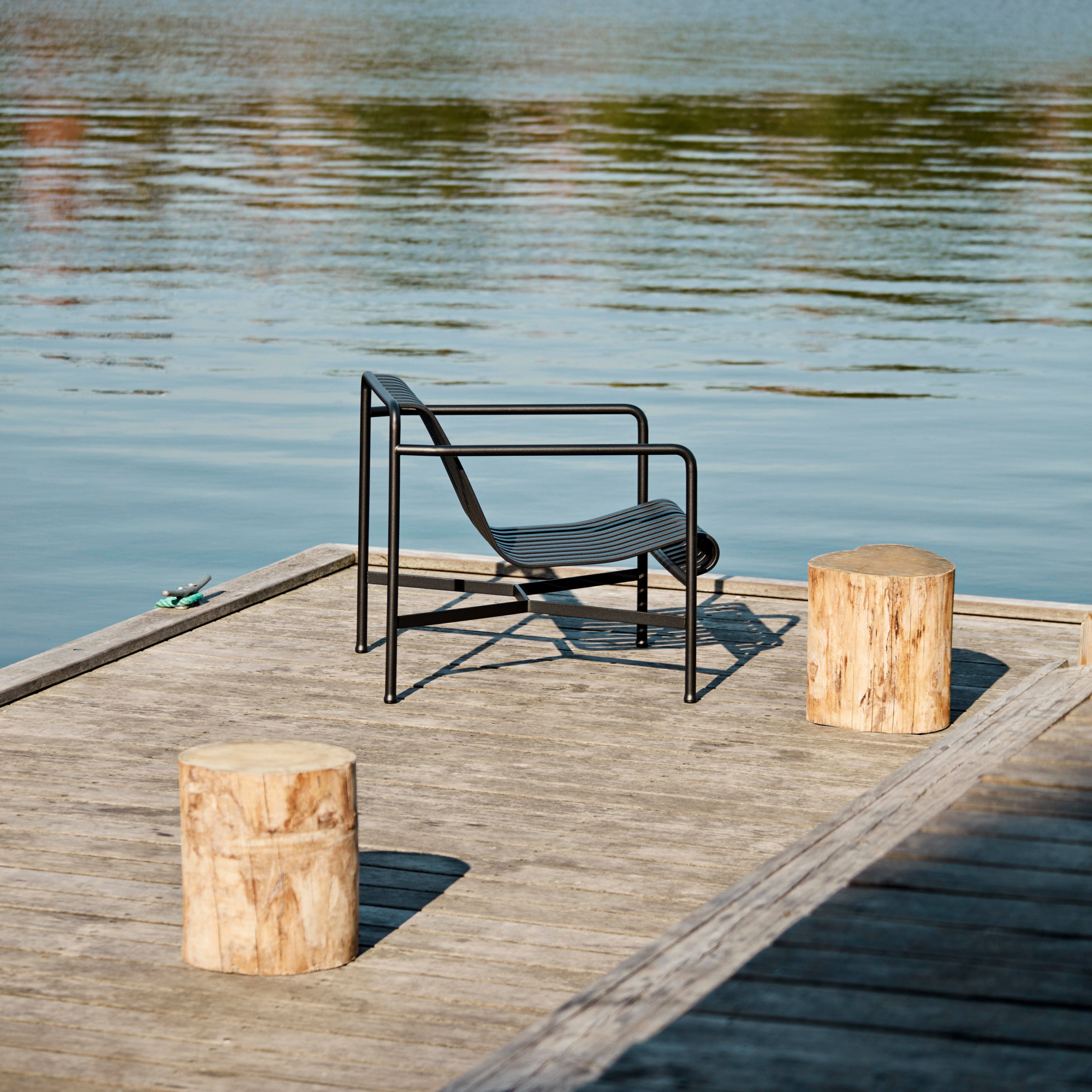 Loungestoel Palissade laag anthracite