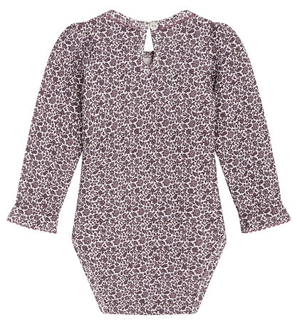 Hust and Claire Body l/æ - Vaflet - Beatrix - Gray Lilac m. Blom