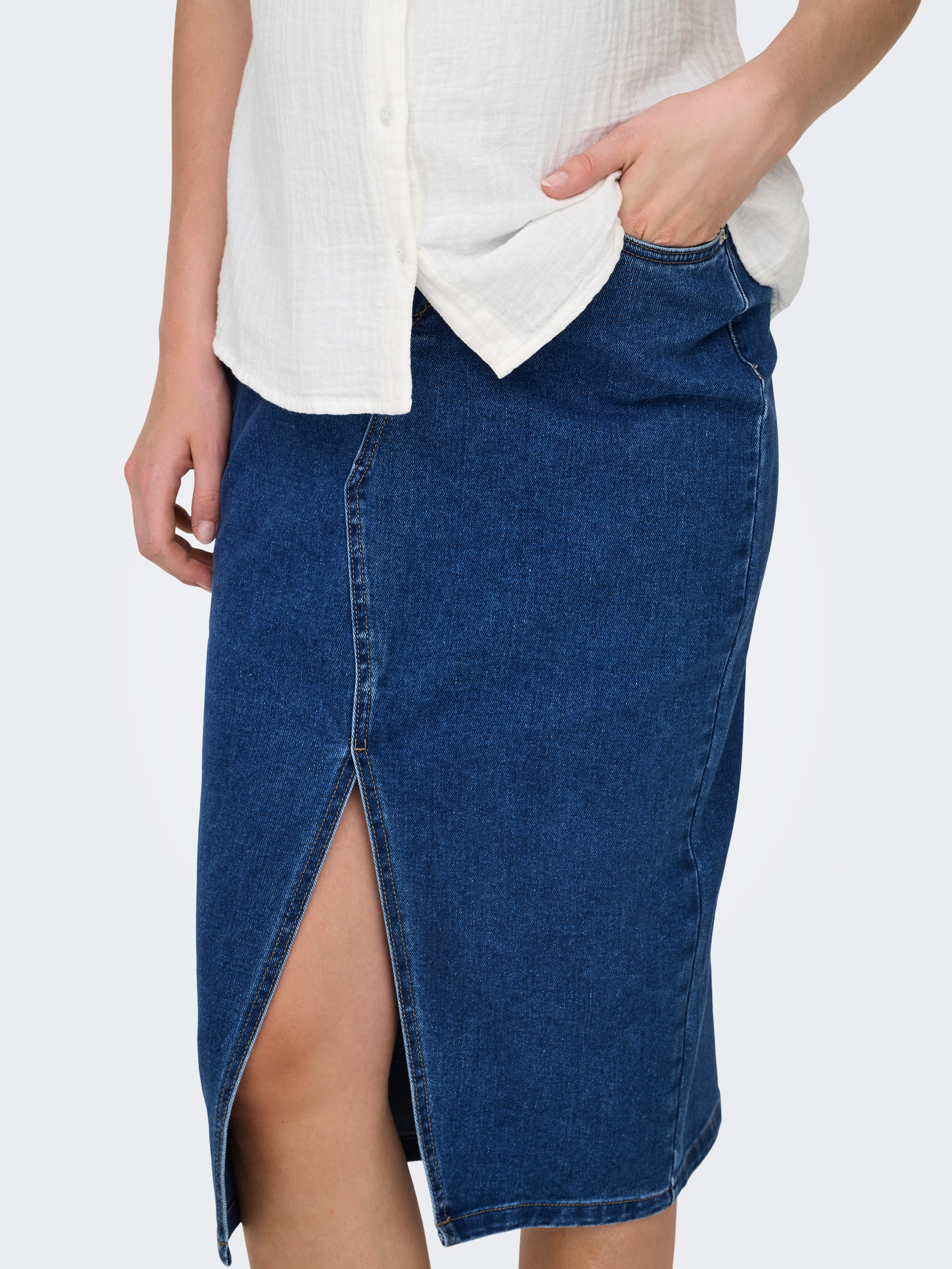 OLMSIRI Jeansrock Medium Blue Denim