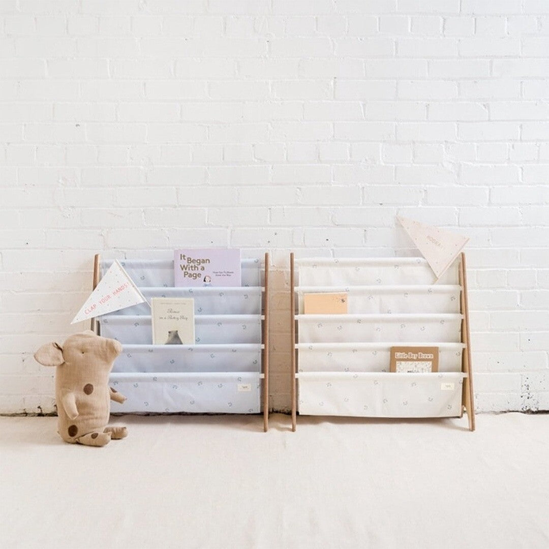 3 sprouts kinderboekenrek blueberry ivory