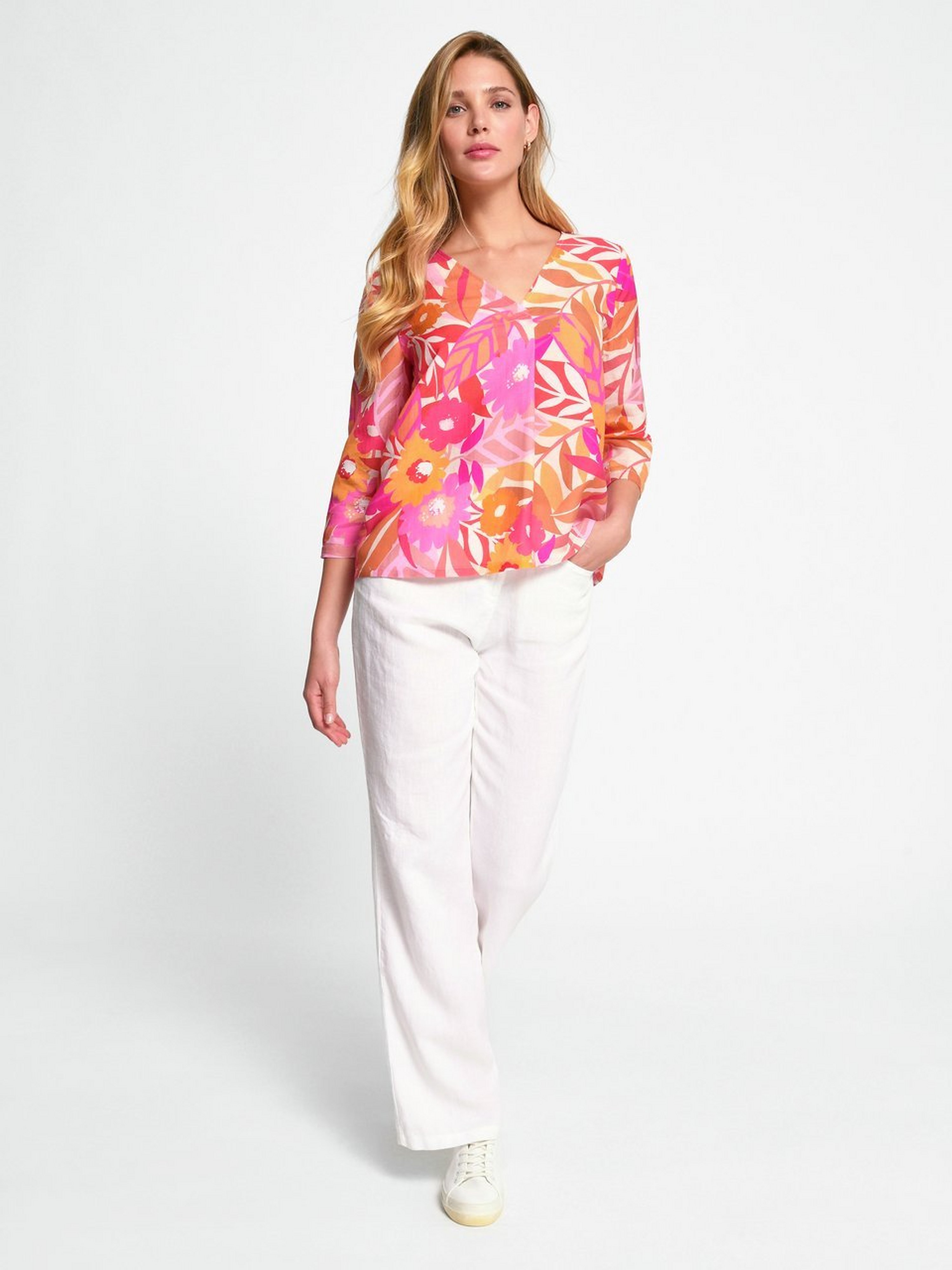 Bluse mit 3/4-Arm
