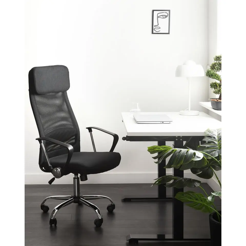 PIONEER II - Bureaustoel - Zwart - Polyester