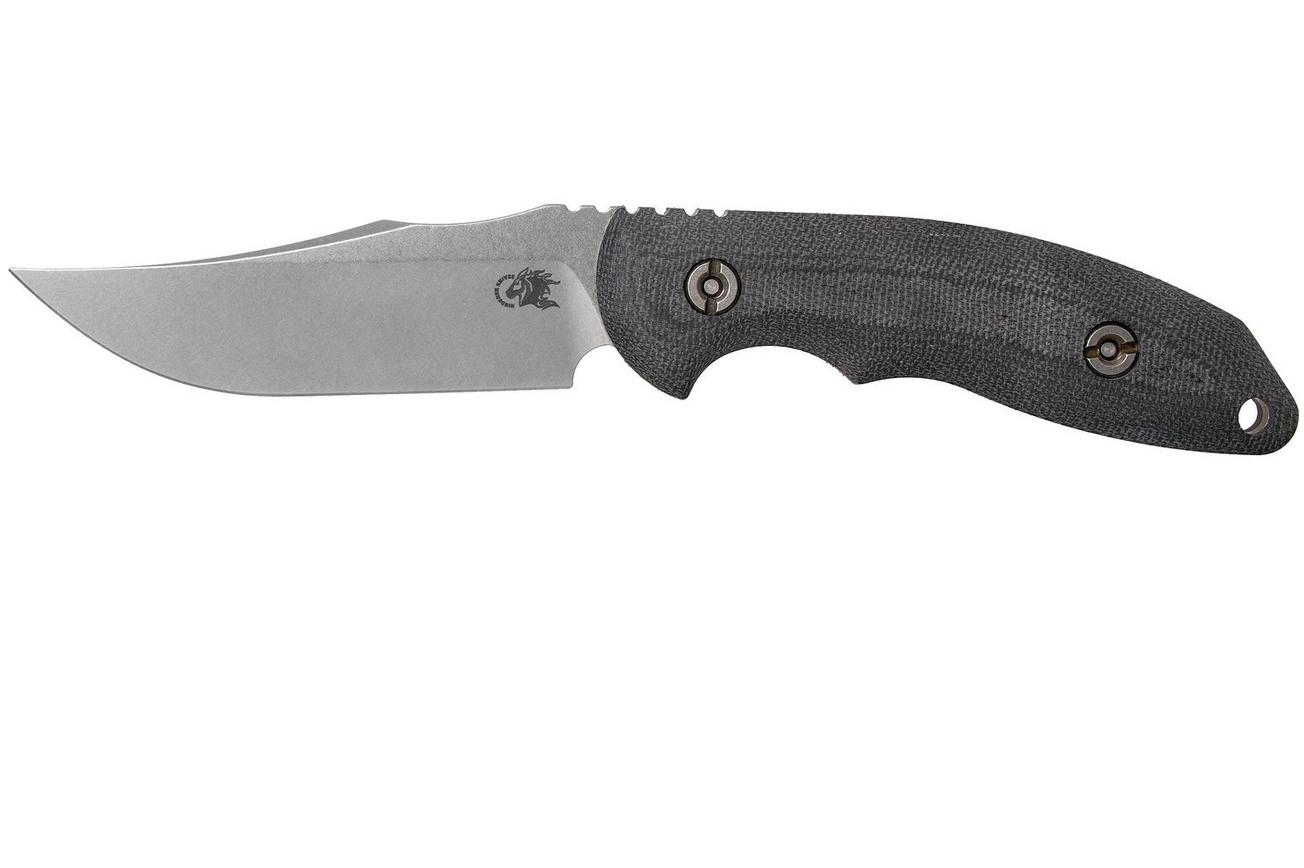 Rick Hinderer The Emmett, CPM 20CV, Black Micarta jachtmes