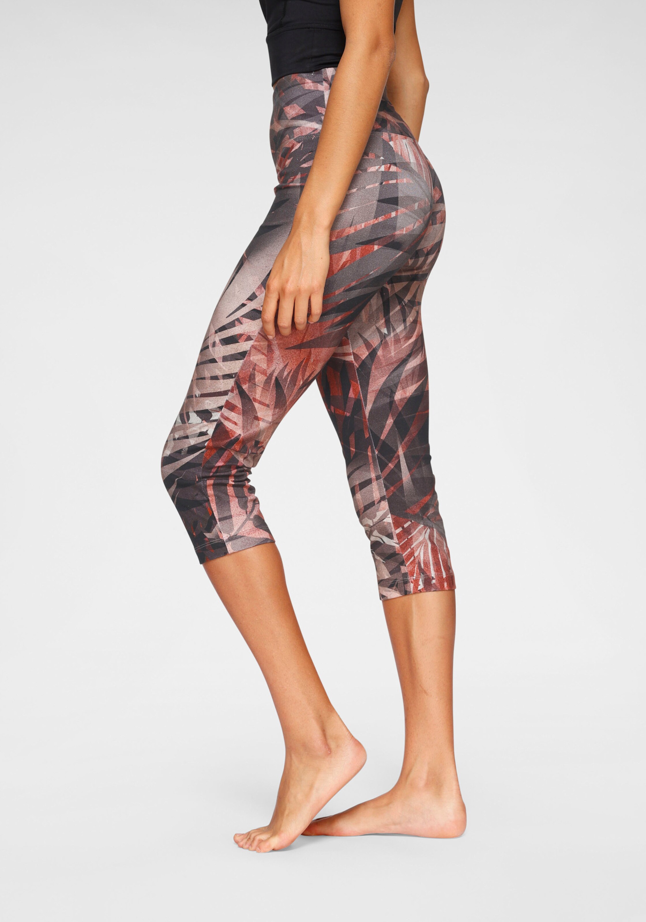 LASCANA ACTIVE Caprileggings in gemustert-braun