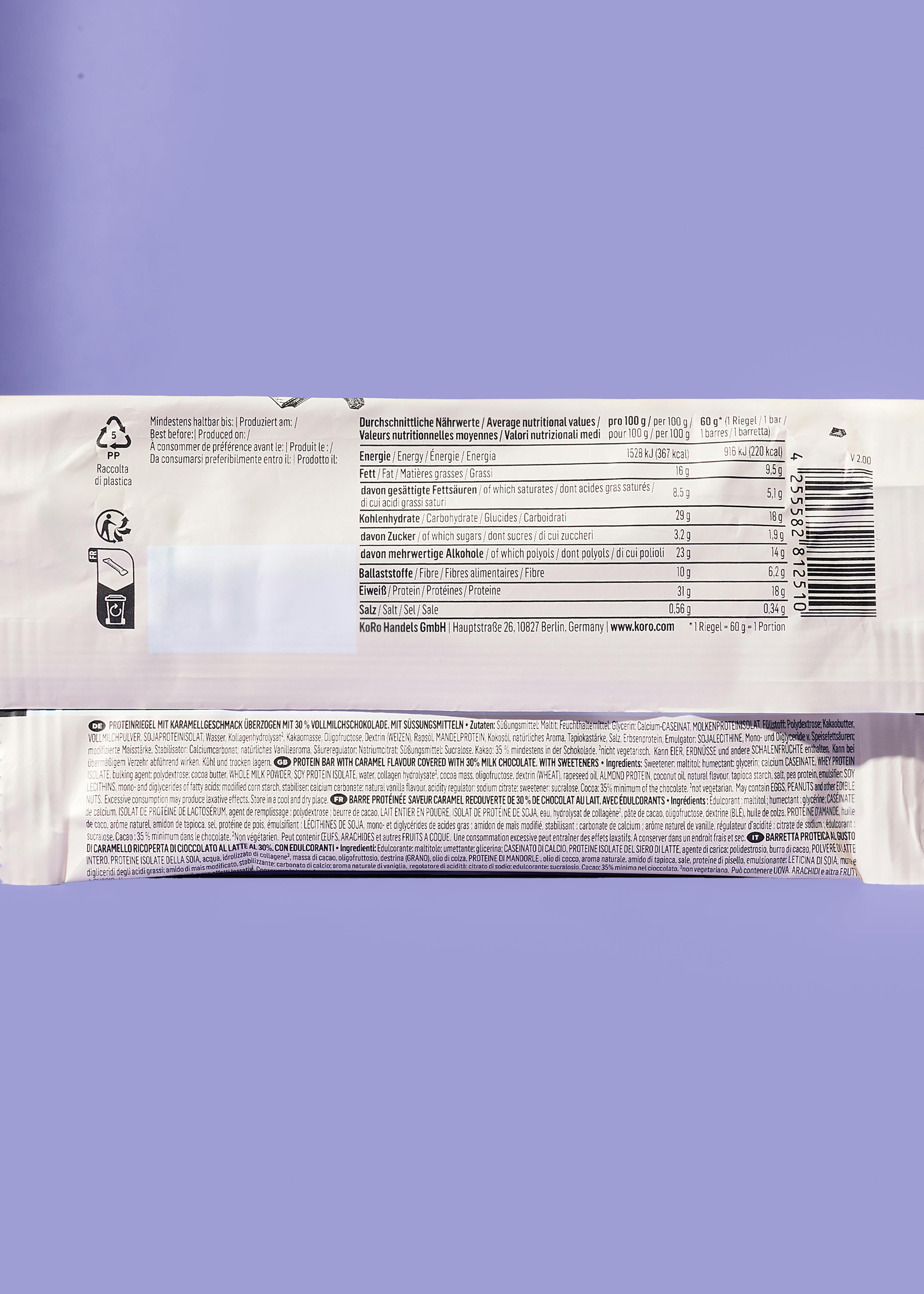 Crispy Protein Bar Chocolate Caramel Style 60 g
