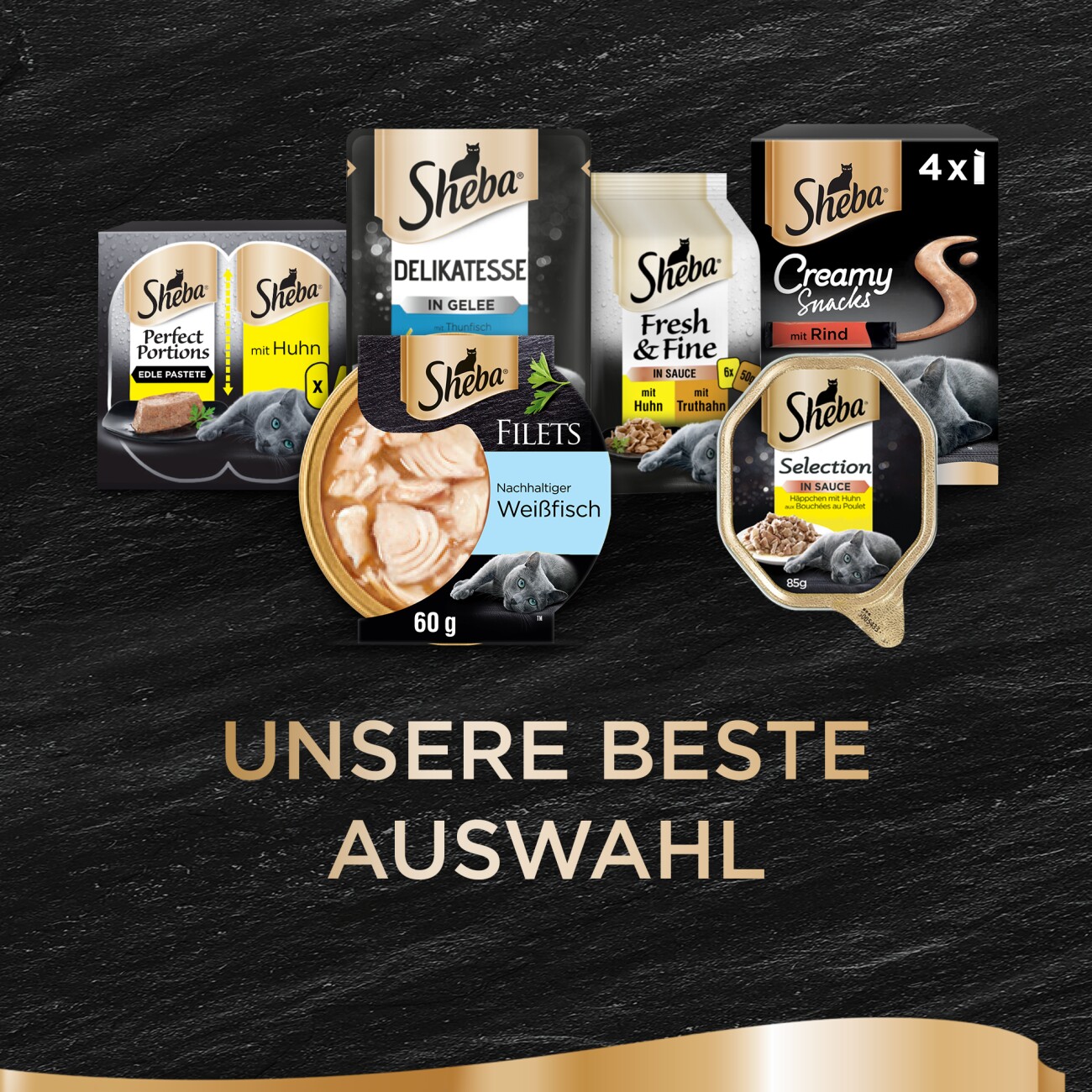 Sheba Filets Weißfisch 16x60 g
