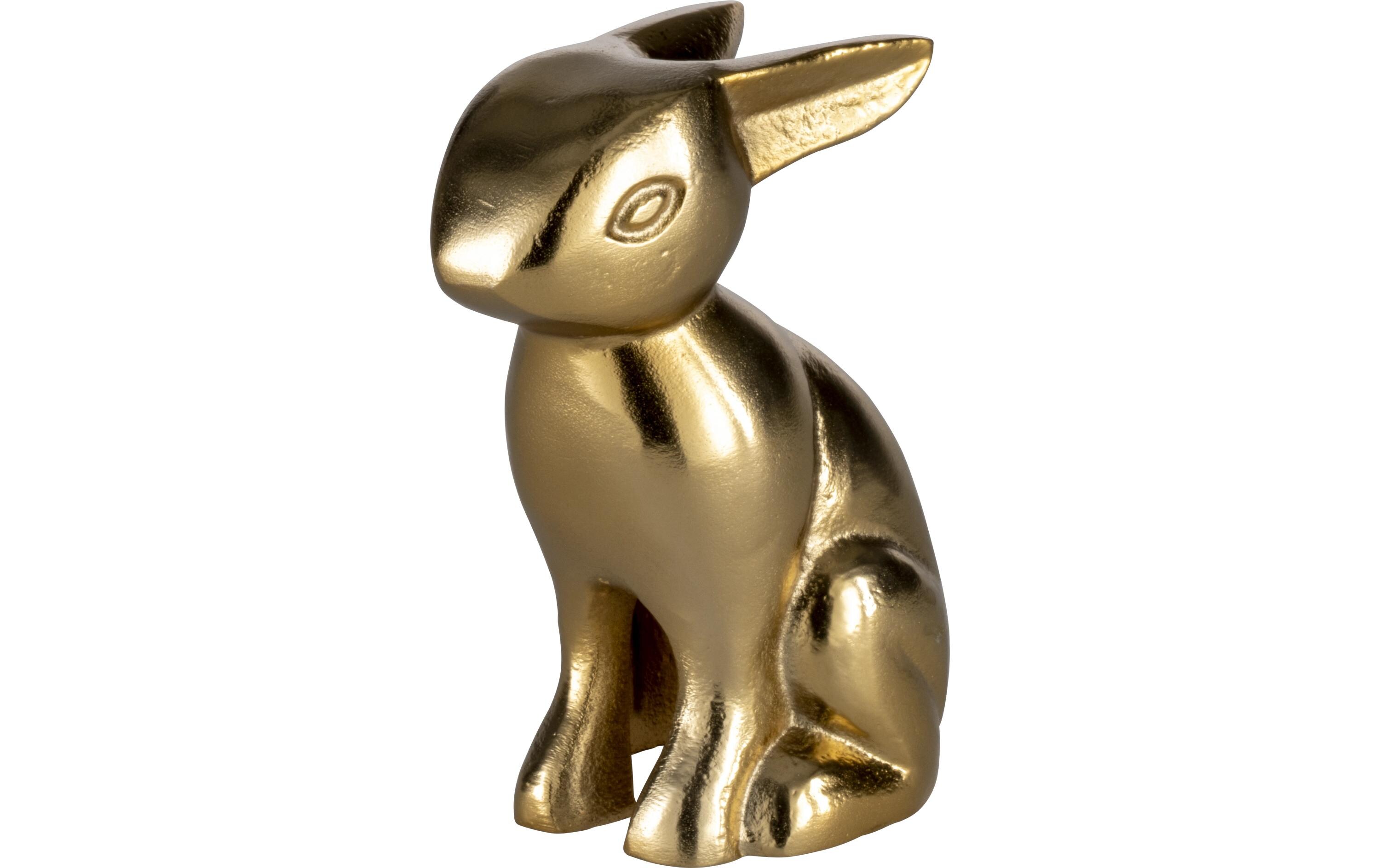 Hase Vohilava 15.5 cm, GoldHasenfigur