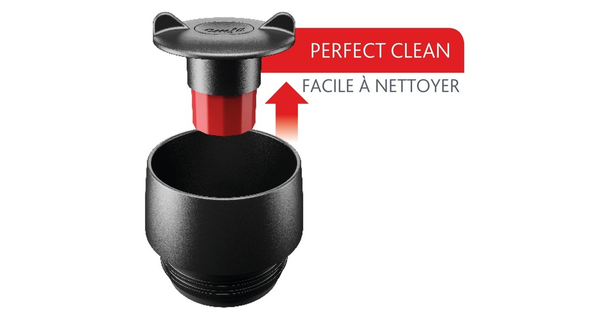 EmsaTravel Mug Easy Twist Thermosbeker  (Blauw/roestvrij staal)