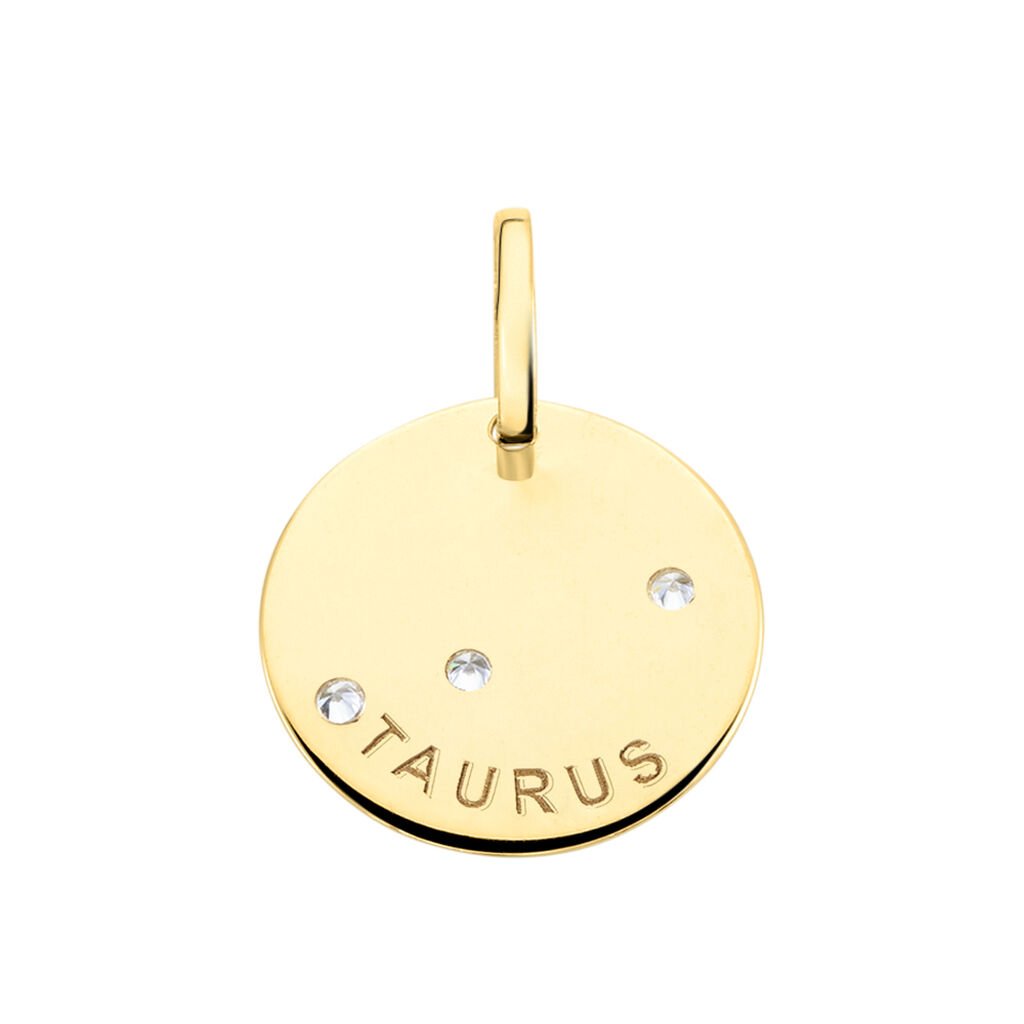 Pendentif Or Jaune Astraea Oxyde De Zirconium