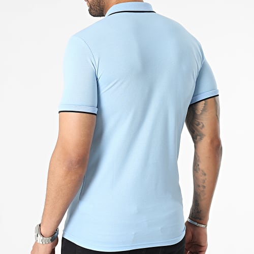 Polo Manches Courtes Bleu Clair