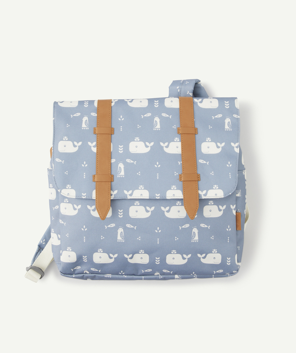 FRESKCARTABLE BLEU AVEC IMPRIMÉ OURS EN PLASTIQUE RECYCLÉ