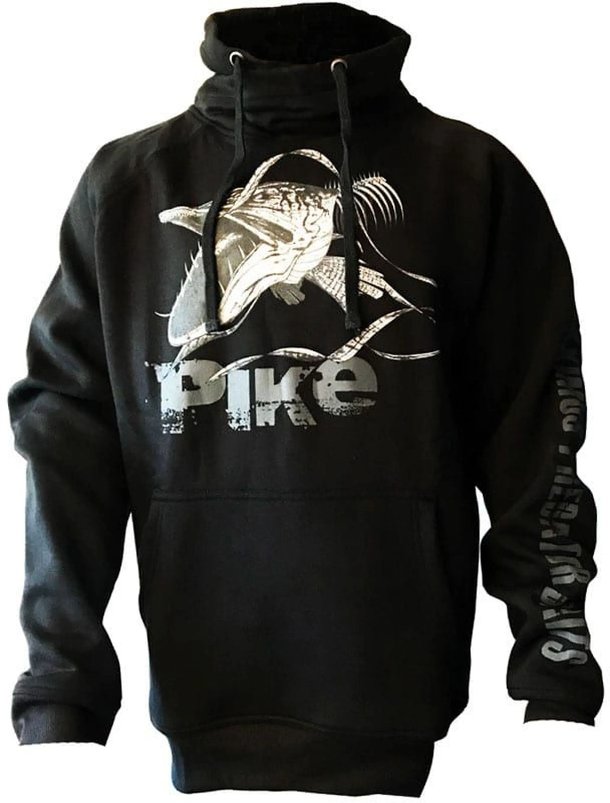 Fladen Fladen Hoody Angry Skeleton Pike Grey