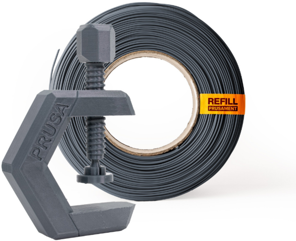 Prusa  Prusament PETG Anthracite Grey Refill (NFC), 1,75 mm / 1000 g    Vielseitiges PETG Filament ohne Spule in Anthracite Grey
