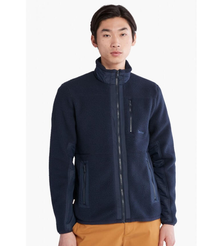 Timberland Polar Mix Media Sherpa FZ Fleece azul marinho