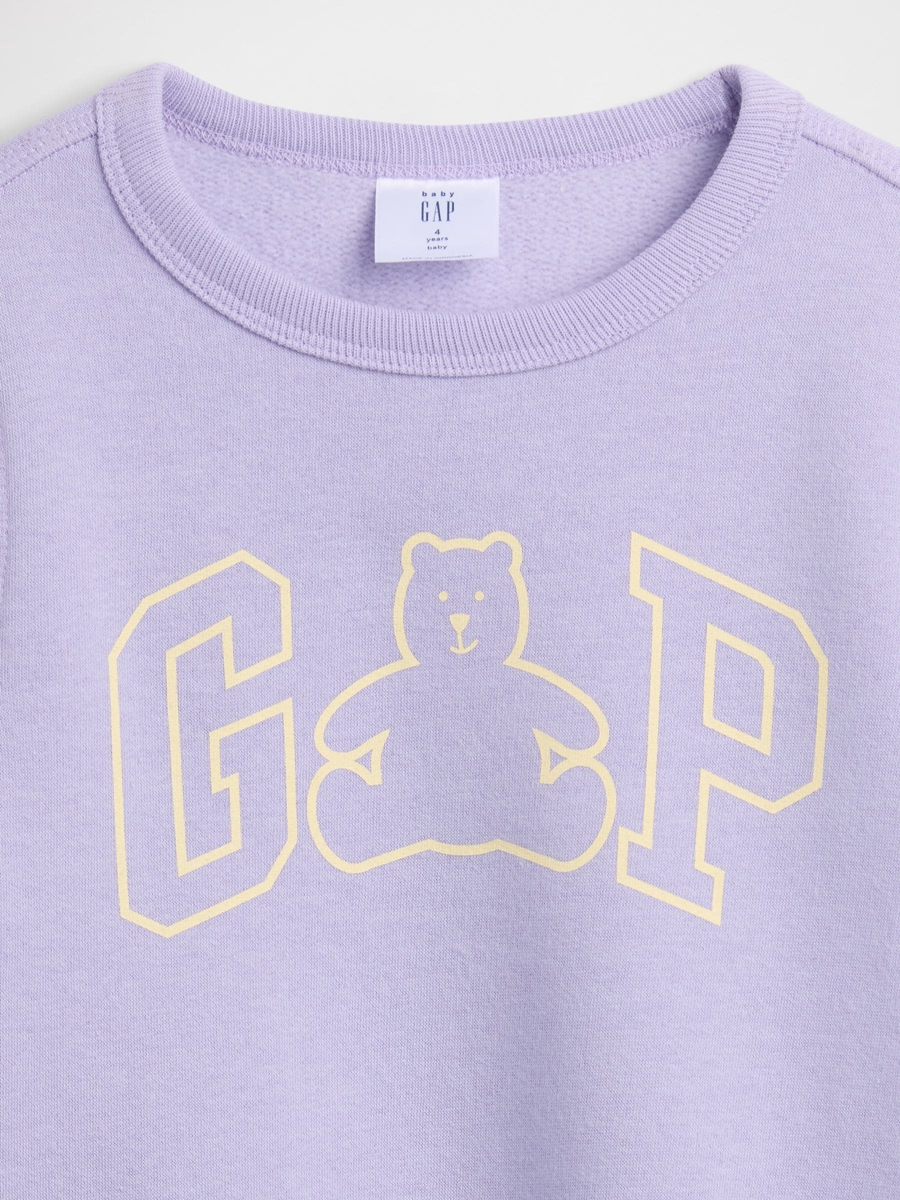 Paars - Gap Logo Christmas Sweatshirt (6mths-5yrs) (6mths-5yrs)