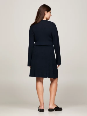 Vestido de malha trançada micro