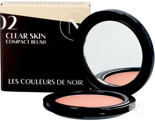 Les Couleurs De Noir Clear Skin Compact Blush 02 Pêche Et Rose 1 Pièce
