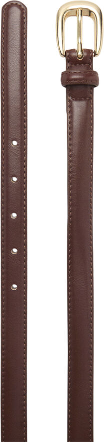 MANGO Buckle skinny belt Brown