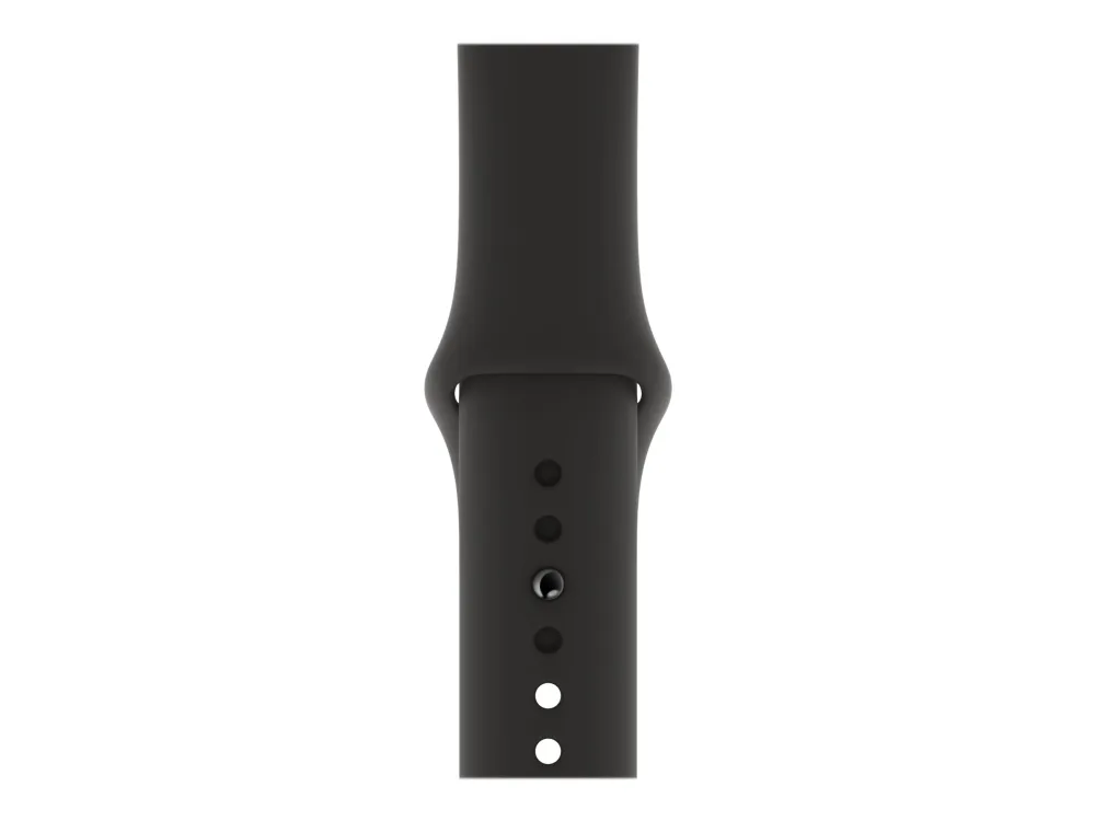 [OUTLET] - Apple Watch Series 5 (GPS   Cellular) - 40 mm - rumgråt aluminium - smart ur med sportsbånd - fluoroelastomer - sort - båndstørrelse 130-200 mm - S/M/L - 32 GB - Wi-Fi, Bluetooth - 4G - 30.8 g