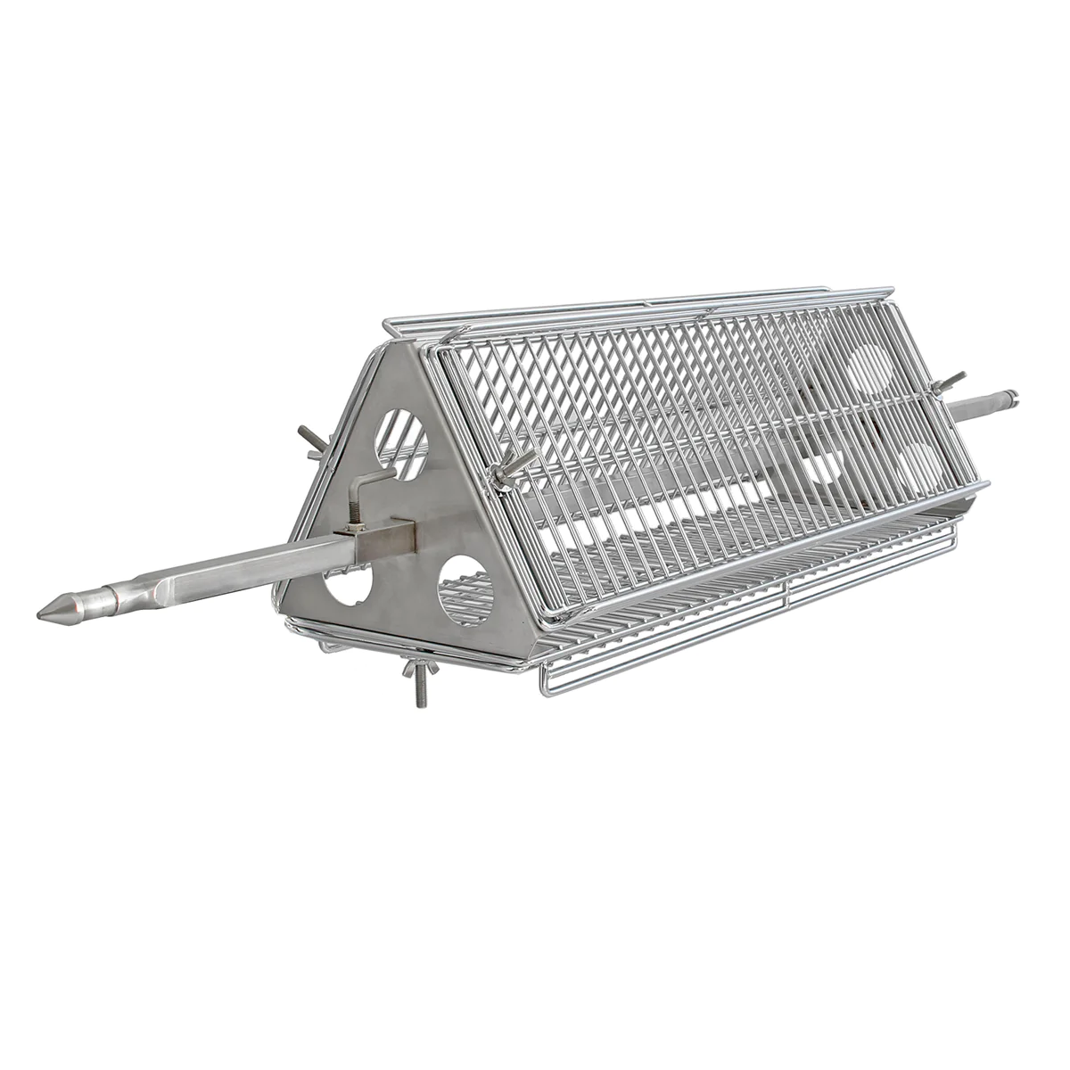 KuKoo Rôtissoire INOX pour 90kg de Viandes avec Grill de Rôtissage Kuk